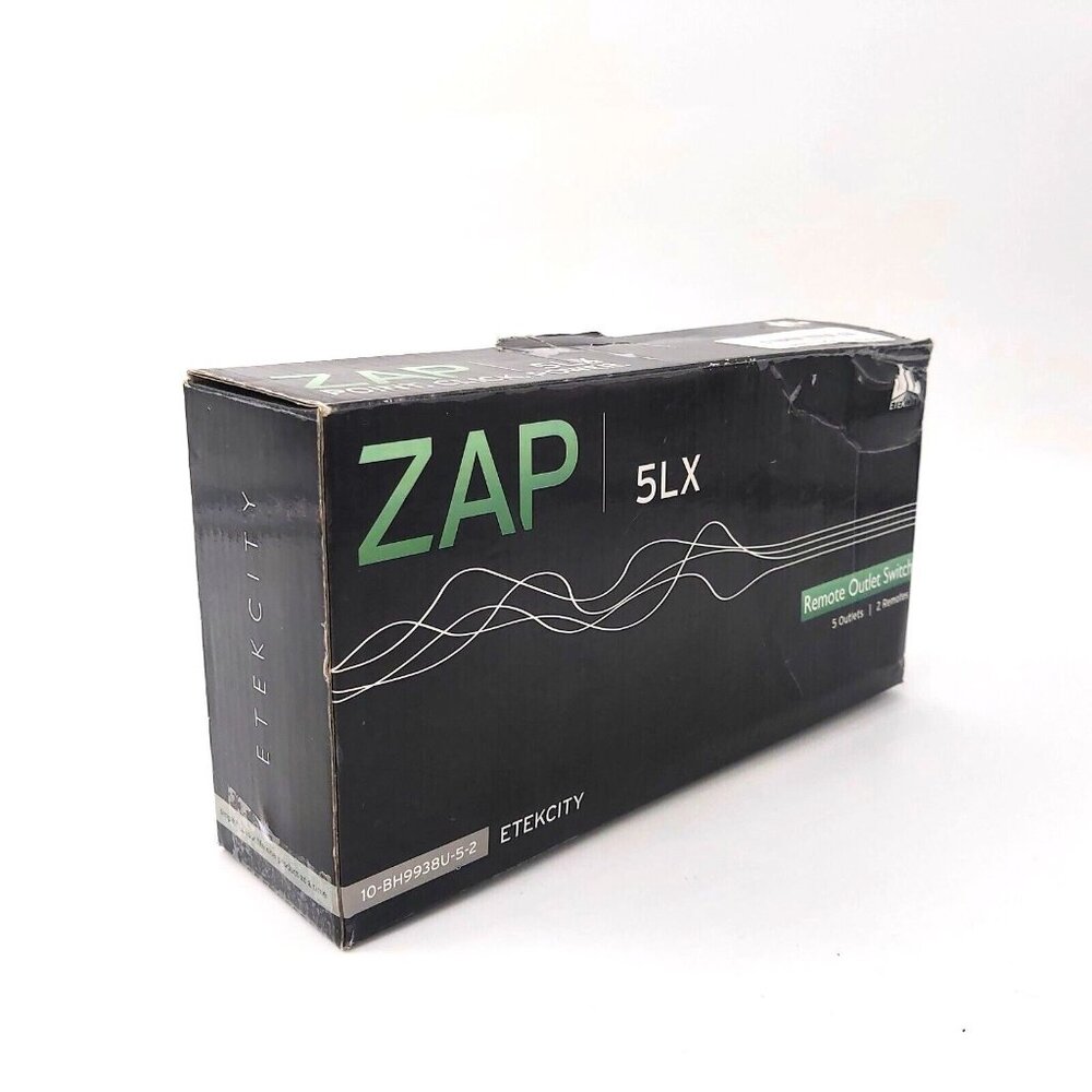 Etekcity ZAP Remote Outlet Switches-Set of 5 With 1 Remote-Model 10-BH9938U - Picture 11 of 12